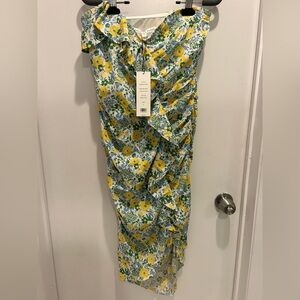 Veronica Beard Yellow Floral Dress